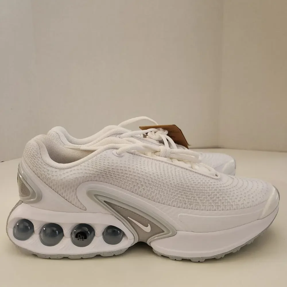 Nike Air Max Dn Shoes (FJ3145-102, White/White/Metallic Silver/White) Size 9.5 - Picture 2 of 10